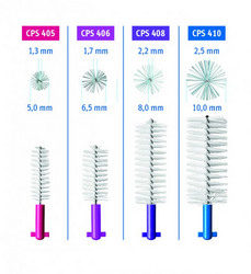 Curaprox CCuraprox CPS 406 PERIO 4 ks blister refill, mezizubní kartáček 4 ks- tmavě růžový